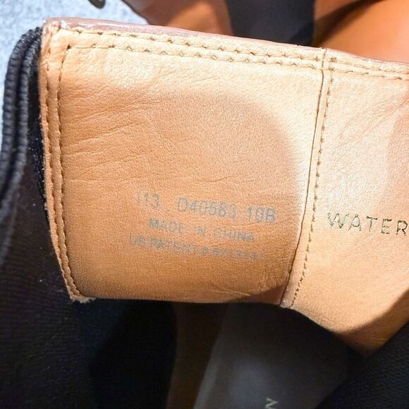 Cole Haan Boots Womens 10 B Chelsea Waterproof Brown Leather Classic Shoes Tan - Picture 11 of 11